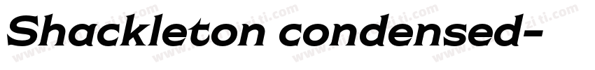 Shackleton condensed字体转换
